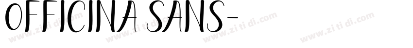 0fficina Sans字体转换